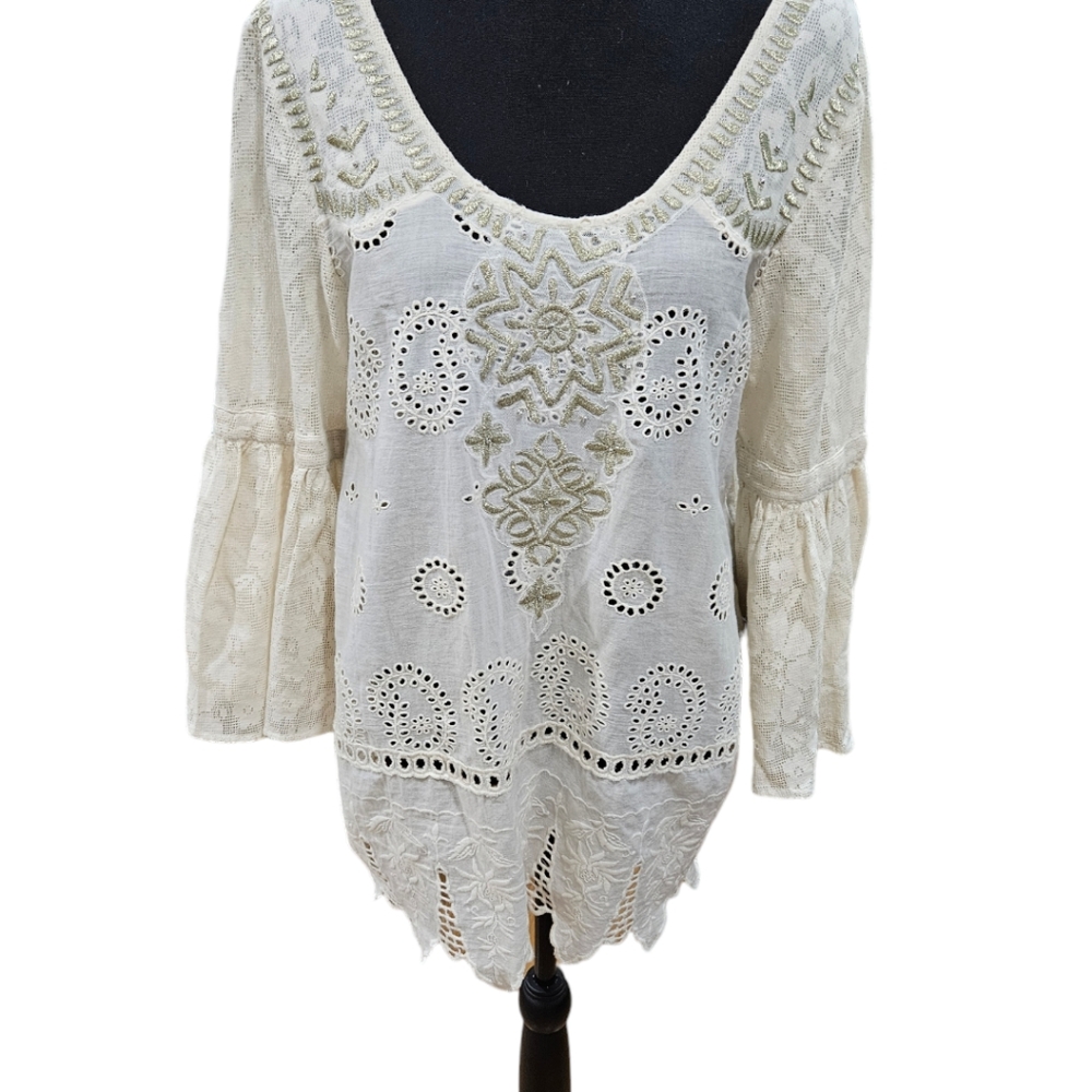 Free People Lace Crochet Top